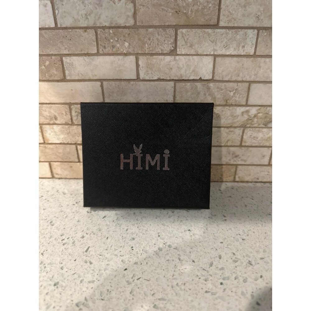 NIB HIMI Genuine Leather RFID Blocking Bifold Stylish Wallet With 2‎ ID Window